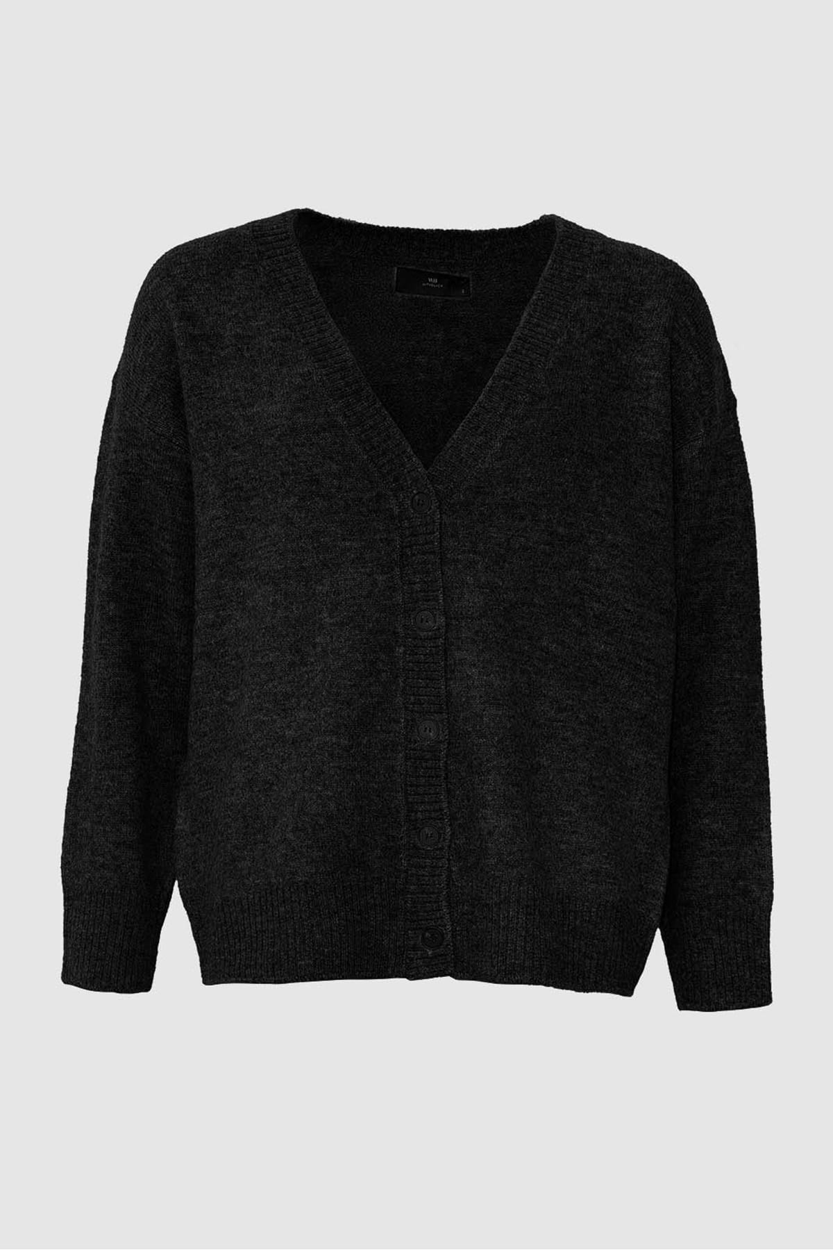 Cardigan WBLALVA LS Black Cardigan With Black 