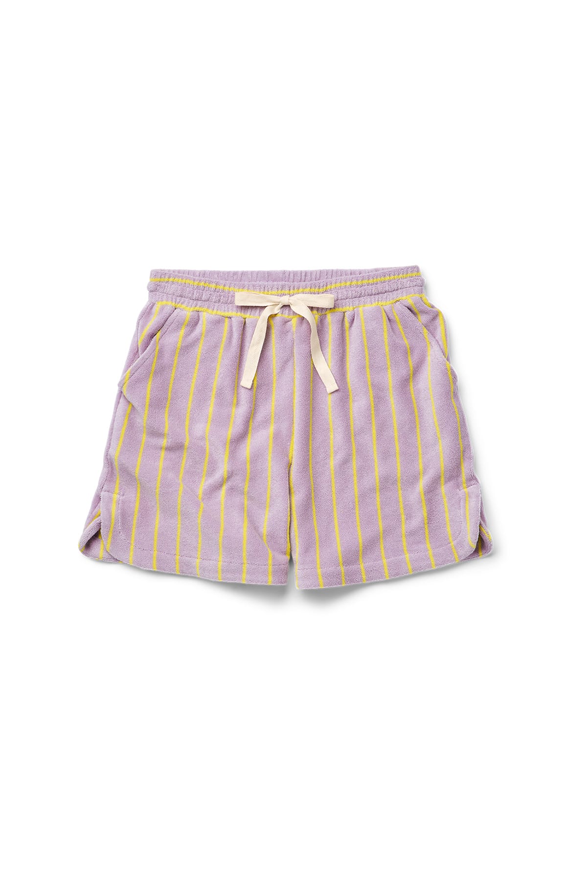 Gym Shorts Naram lilac & neon yellow Gym Shorts Bongusta 