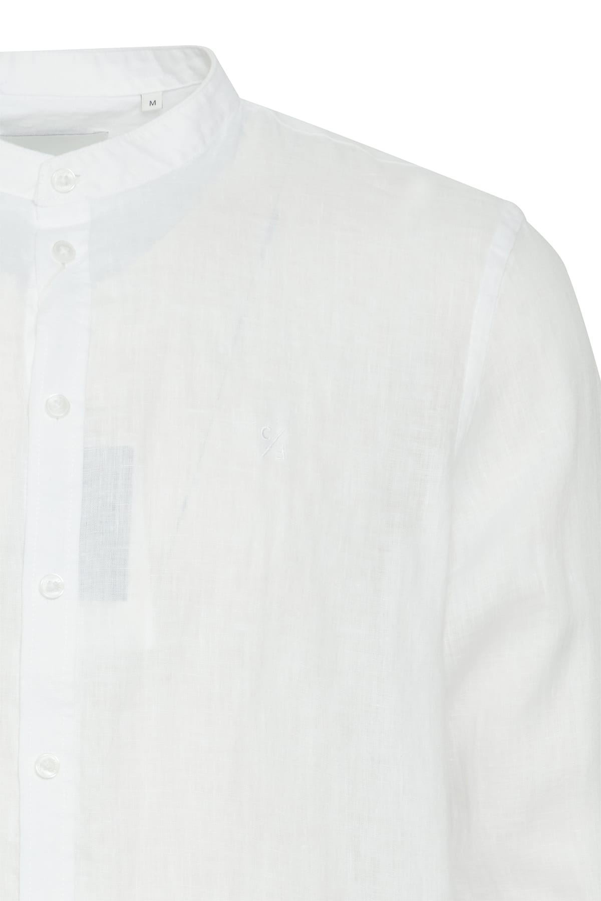 Hemd Anton LS CC linen shirt Bright White Hemd Casual Friday 
