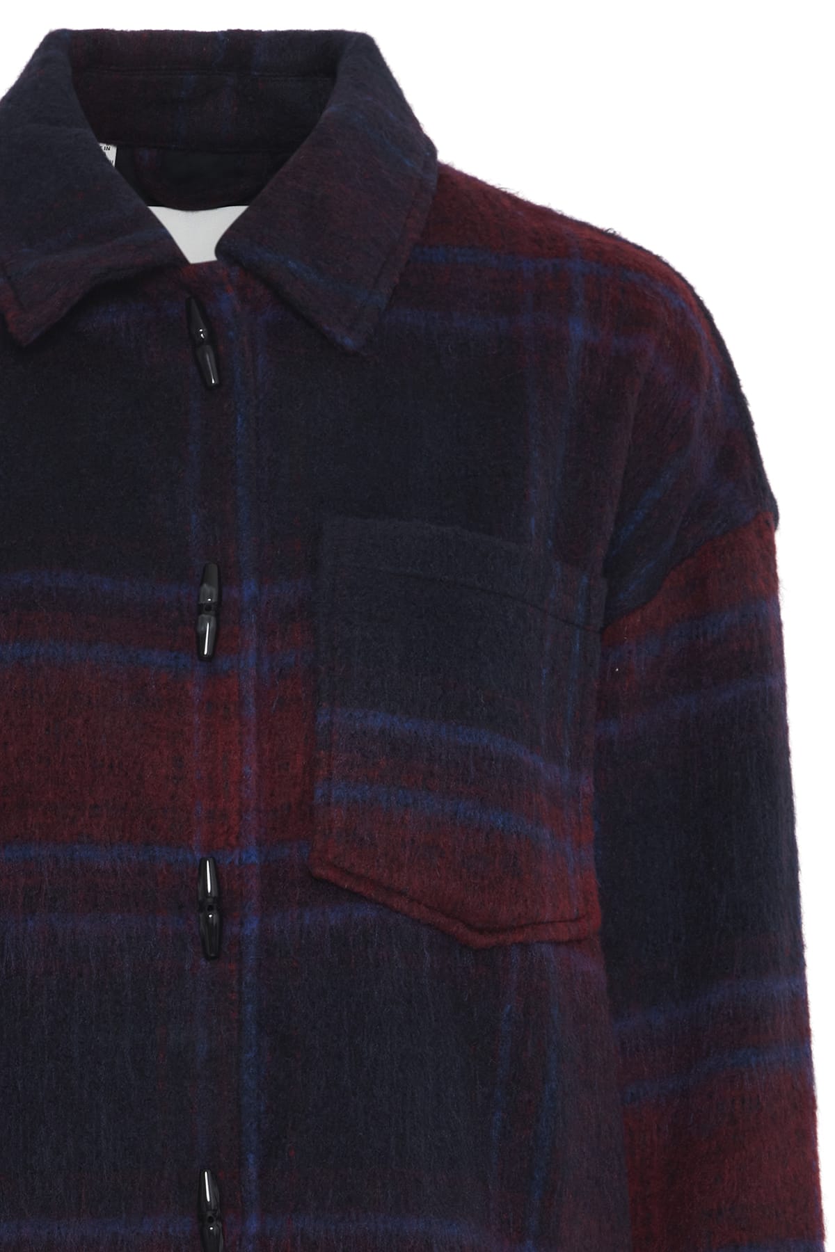 Jacke IHFINARA JA Dark Navy Checked Jacke ICHI 