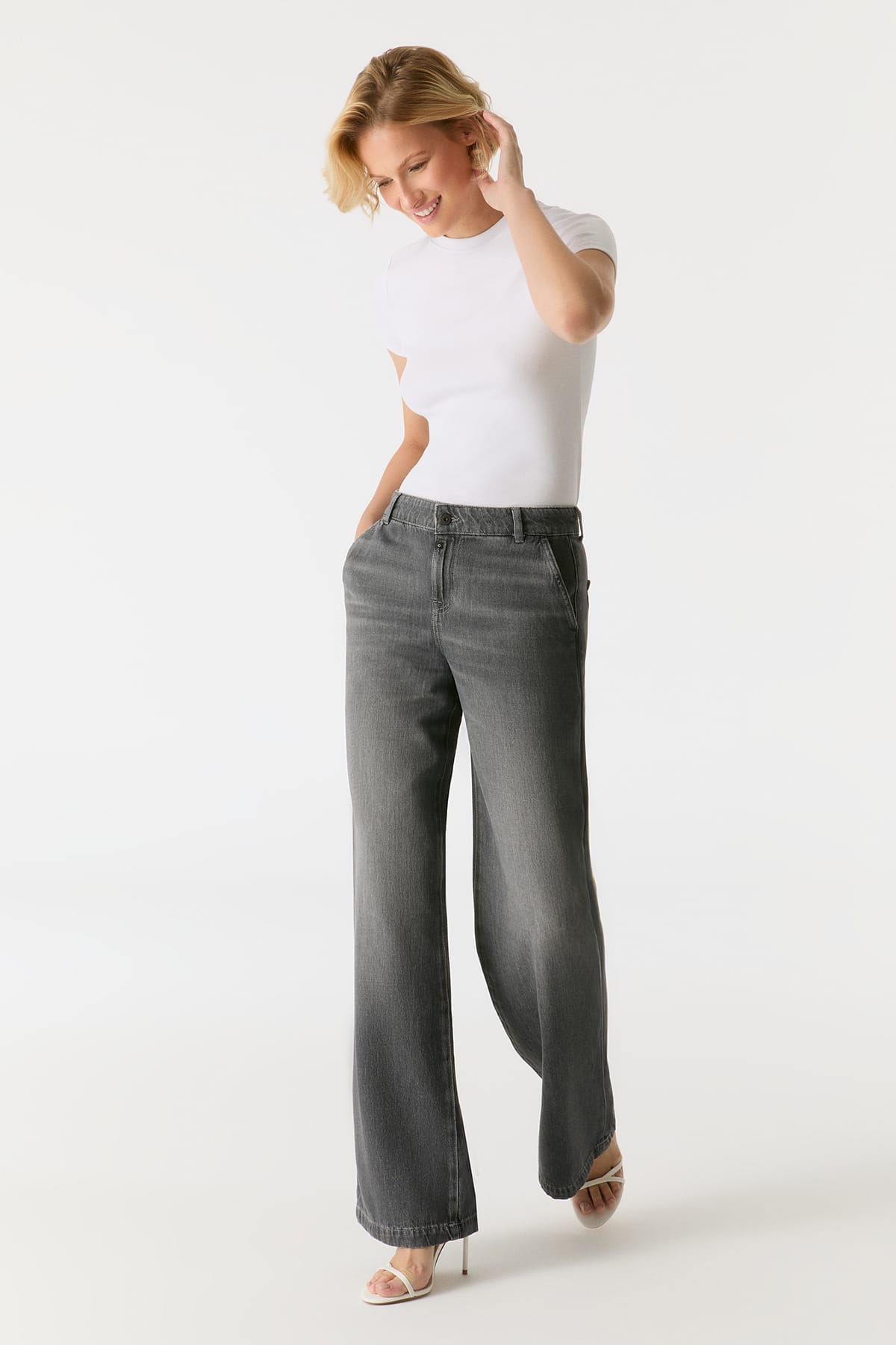 Jeans Maxine Smoke Grey Jeans C.O.J - Cup of Joe Denim 