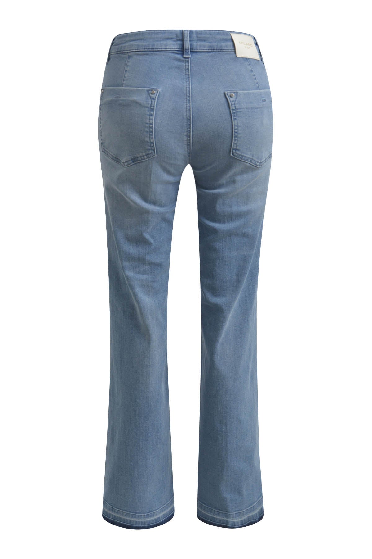 Jeans Wideleg mit aufgesetzten Taschen light denim Jeans Milano 