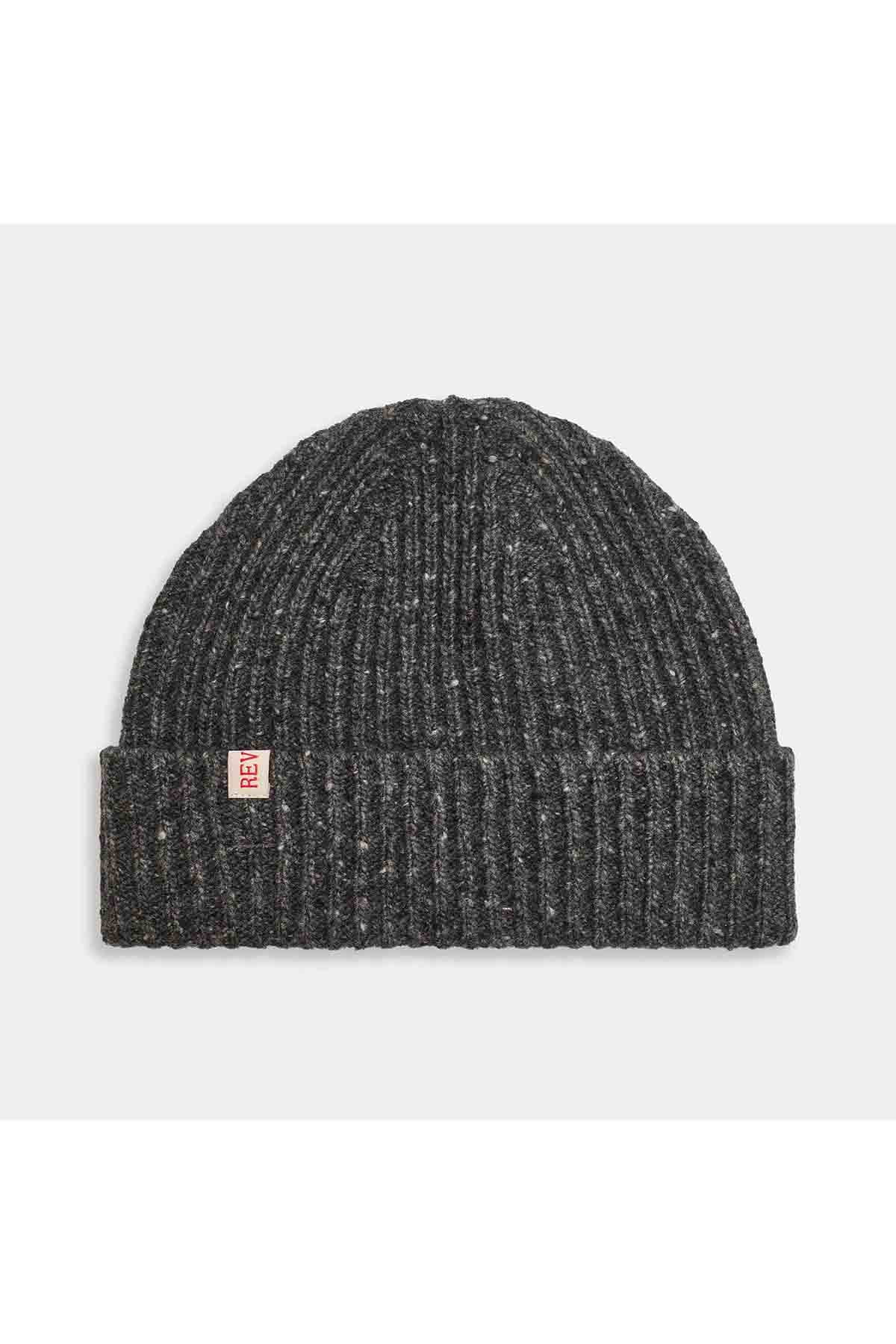 Mütze Beanie Melange Black Mütze RVLT Revolution 