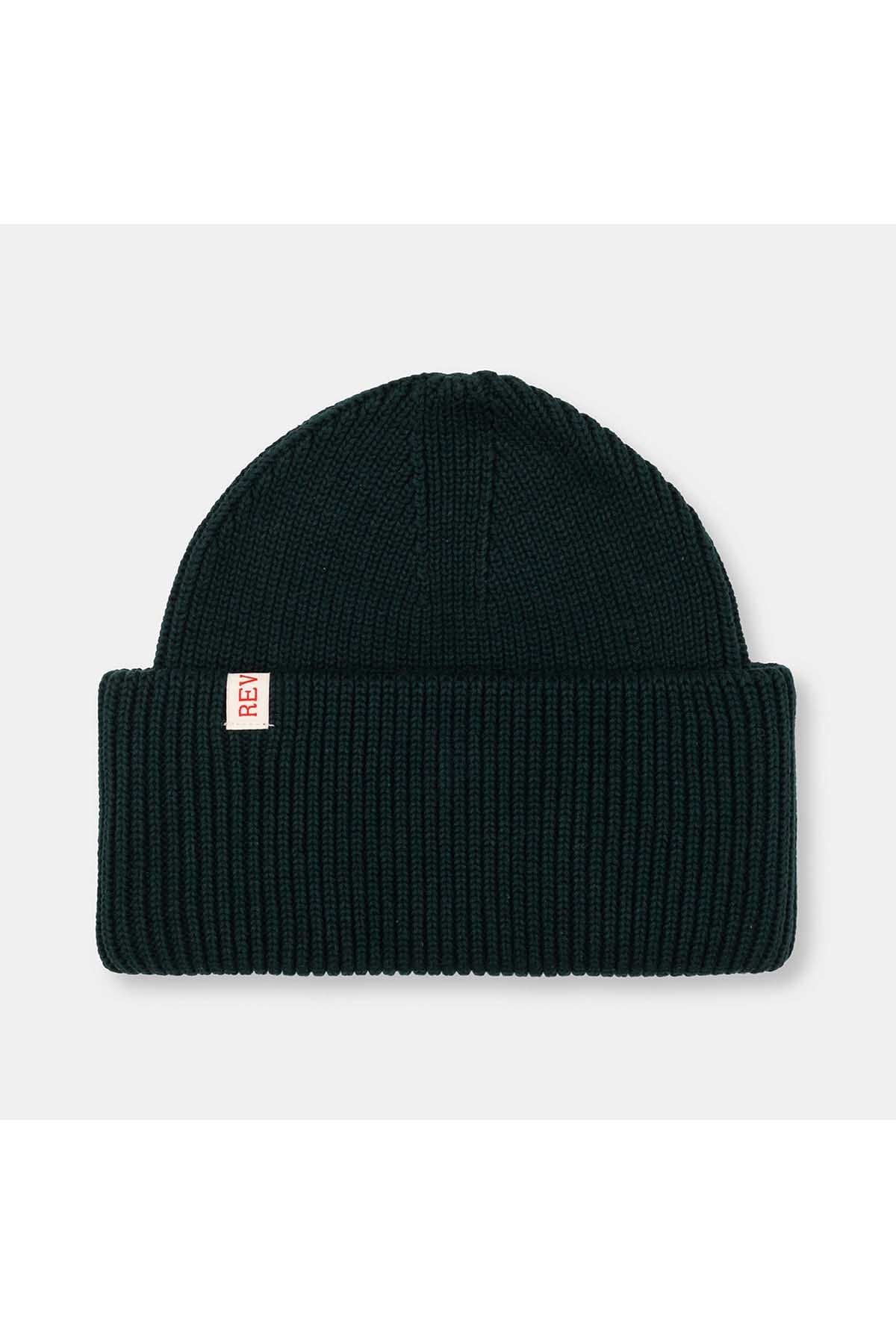 Mütze Big Fold Up Beanie Darkgreen Mütze RVLT Revolution 