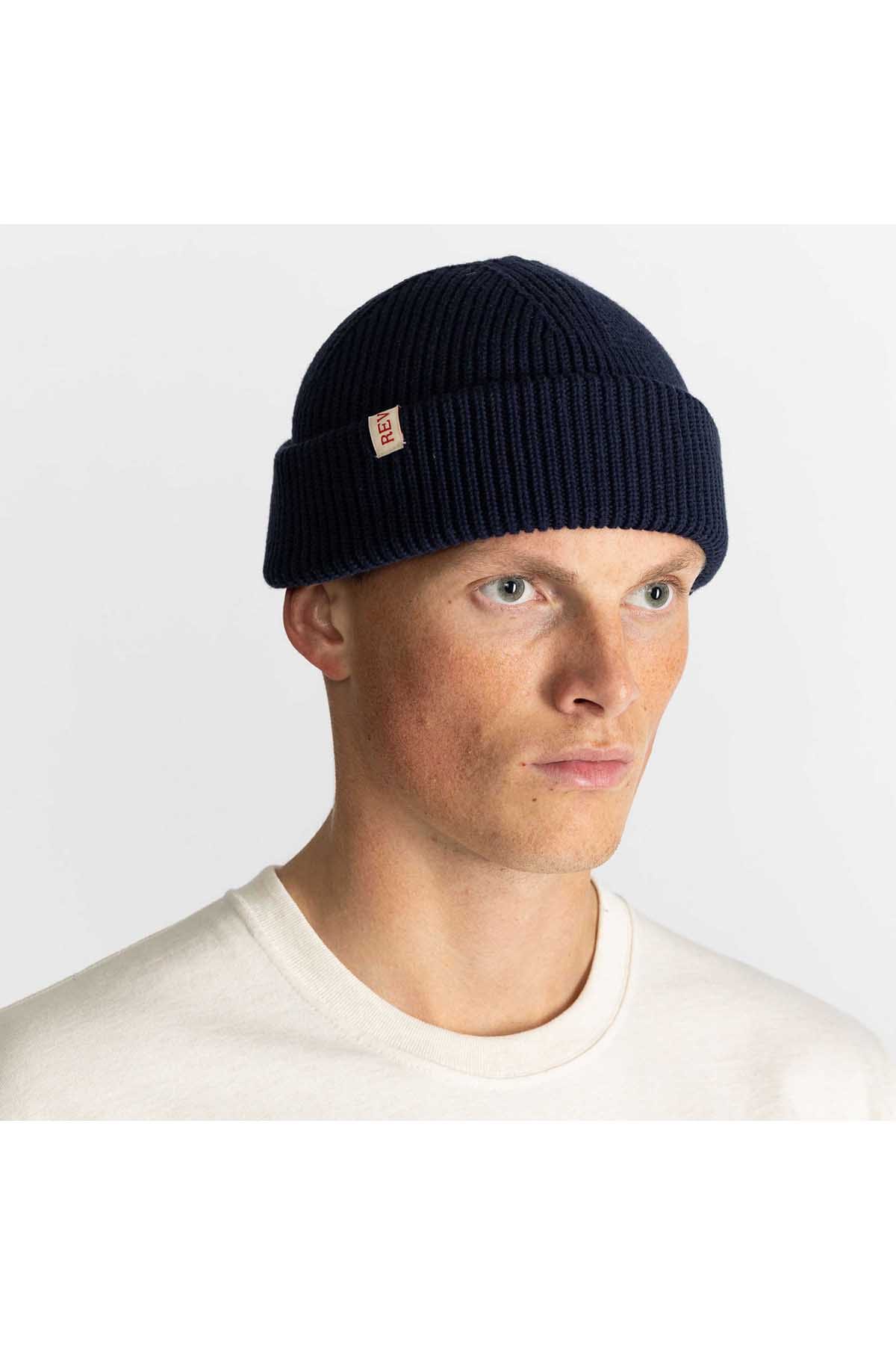 Mütze Fisherman Beanie Navy Mütze RVLT Revolution 