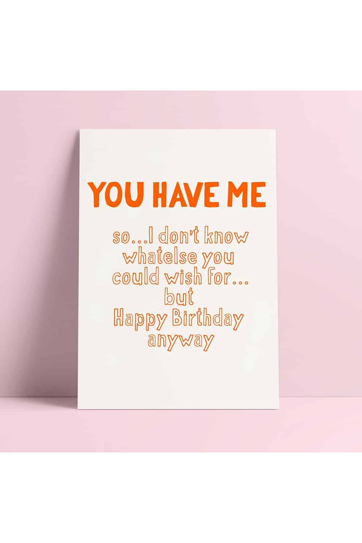 Postkarten Du hast mich Happy Birthday Risograph Postkarte | Standard Postkarte Studio Inktvis 
