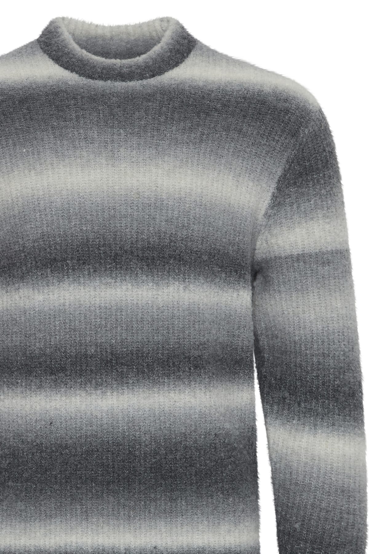 Pullover CFKarl shadow striped knit Pewter mix Pullover Casual Friday 