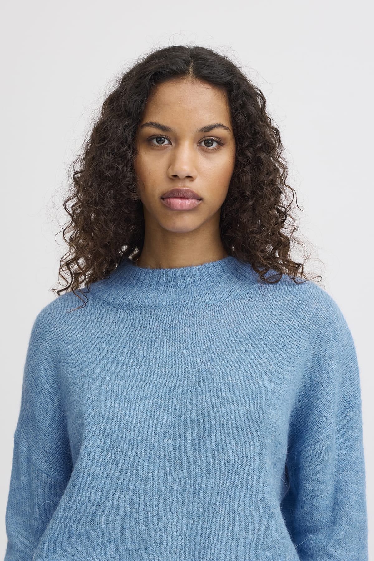 Pullover IHKAMARA LS3 Azure Blue Pullover ICHI 