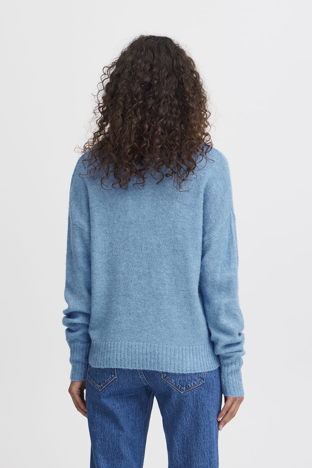 Pullover IHKAMARA LS3 Azure Blue Pullover ICHI 