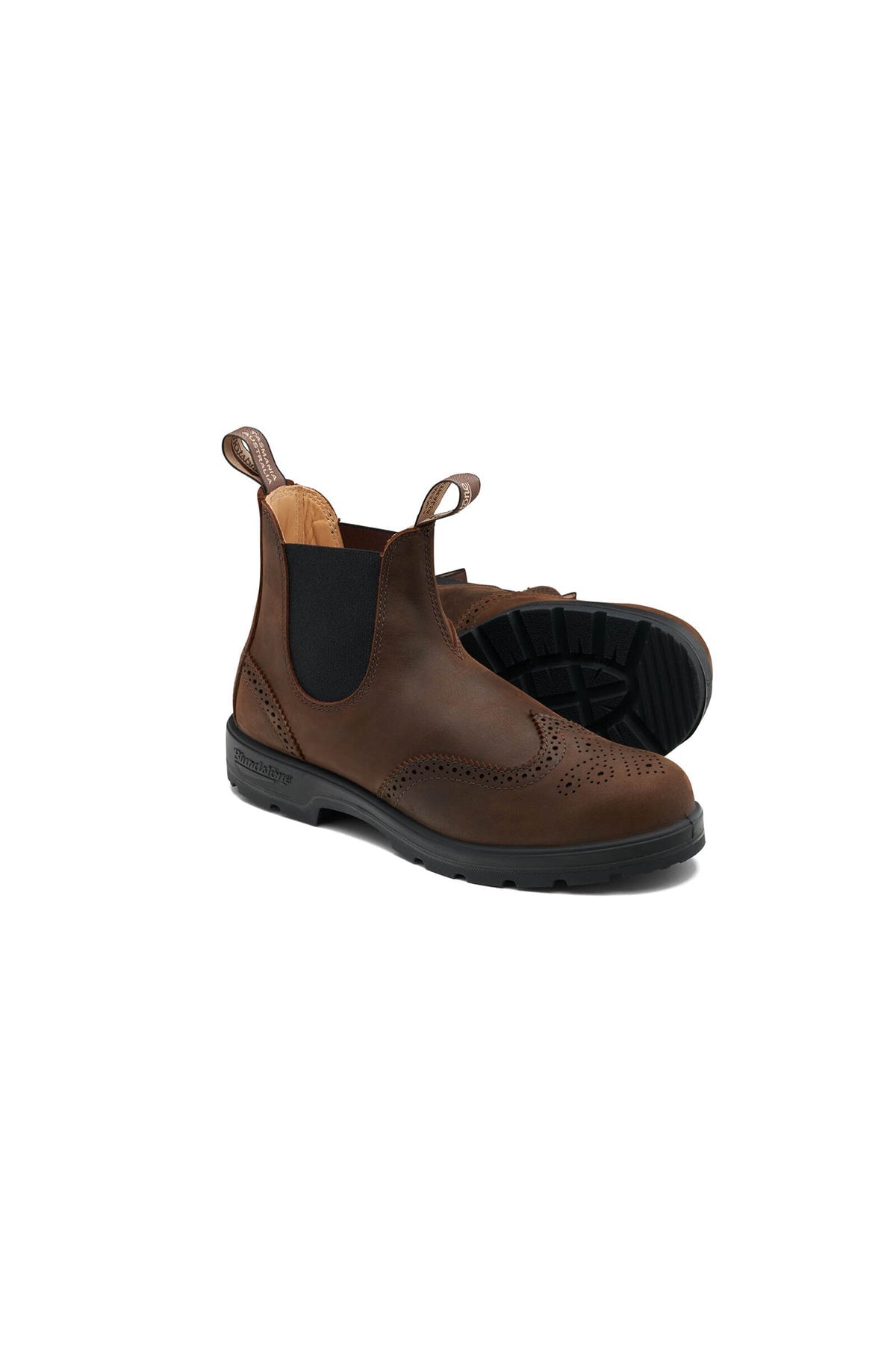 Schuhe Blundstone 2444 Brogued Antique Brown Leather (Classics Series) Braun Schuhe Blundstone 