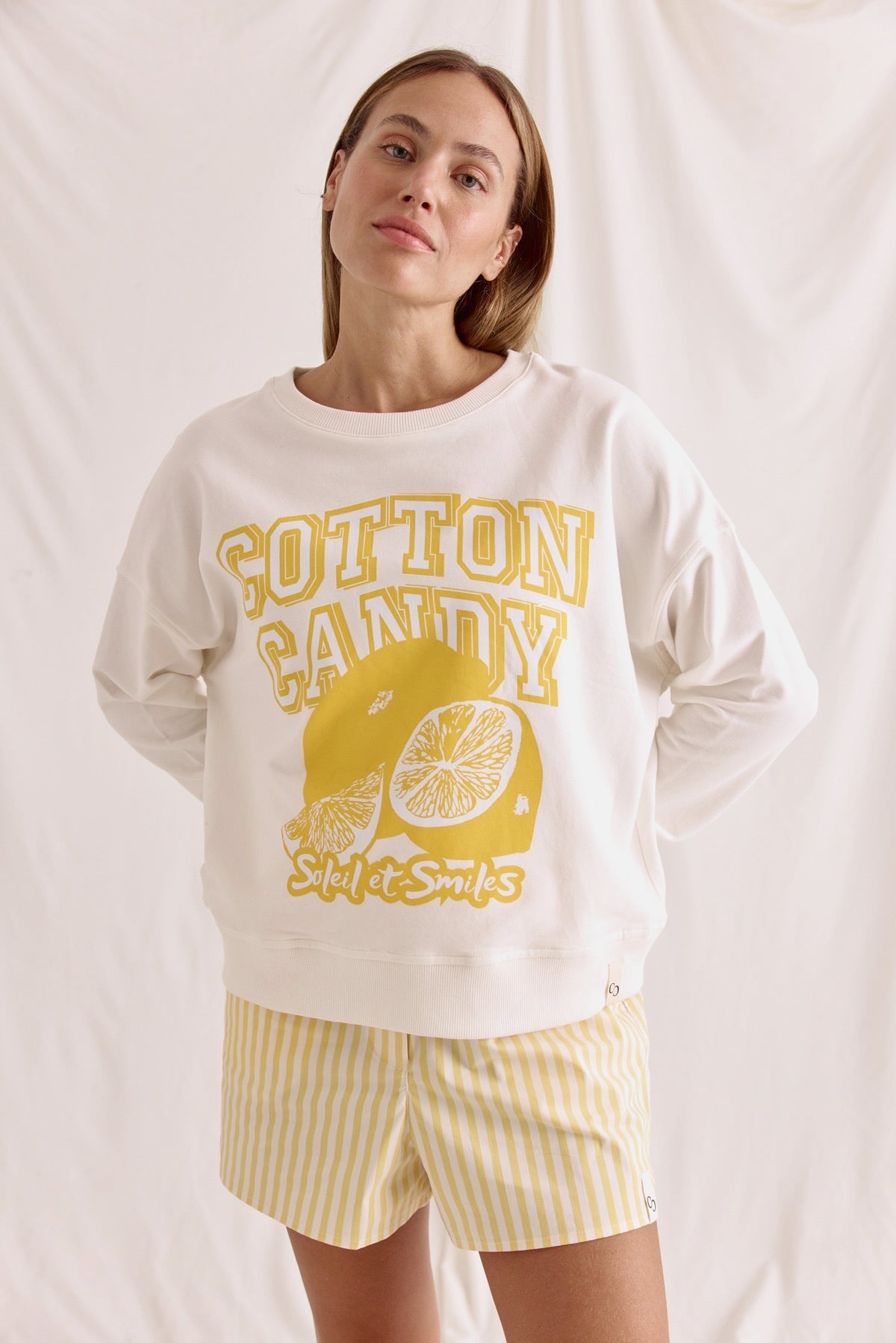 Sweatshirt Felek offwhite Sweatshirt Cotton Candy 