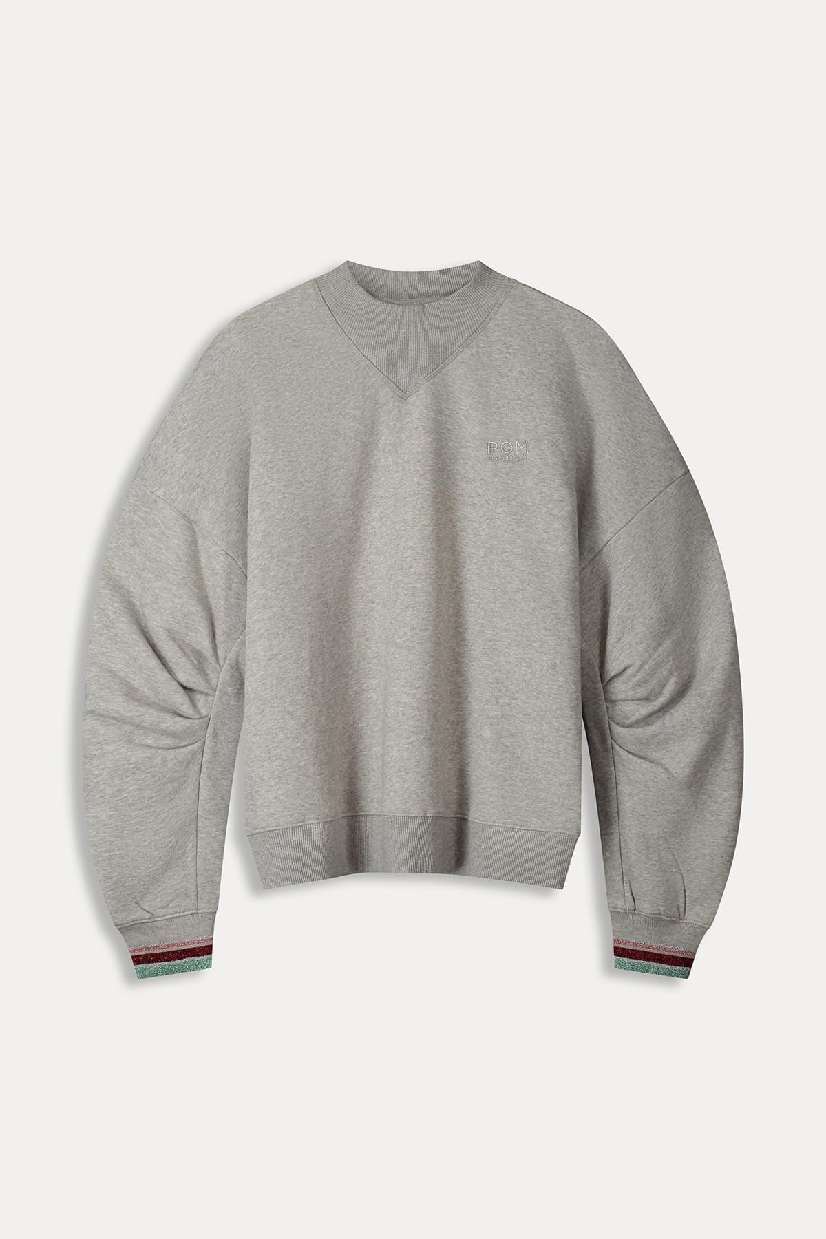 Sweatshirt Grey Melange Sweatshirt POM Amsterdam 