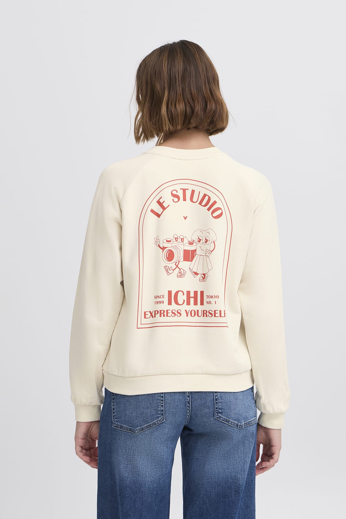 Sweatshirt IHMARROT SW Birch Sweatshirt ICHI 