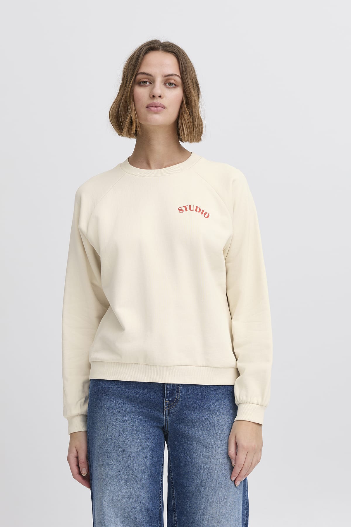 Sweatshirt IHMARROT SW Birch Sweatshirt ICHI 