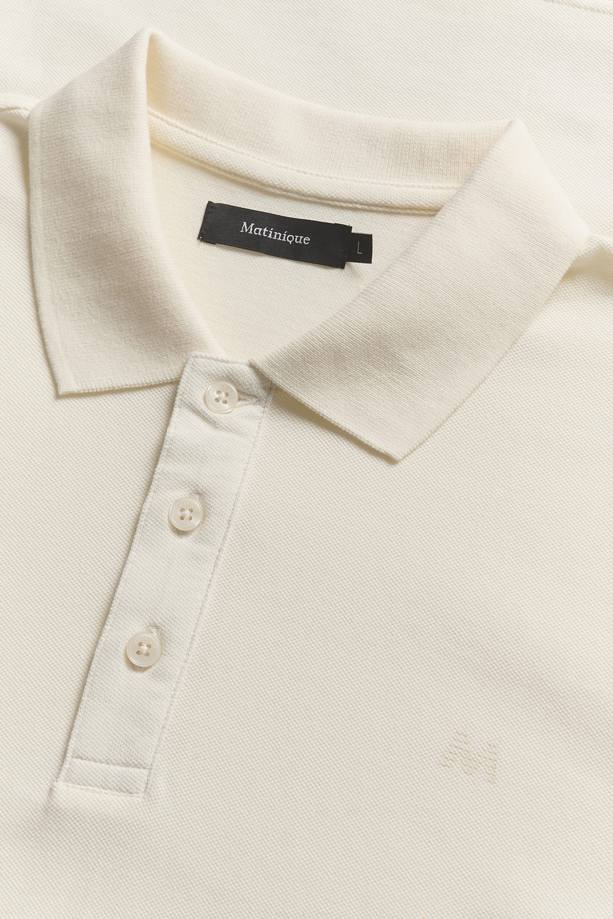 T-Shirt Polo MApoleo Melange Off White T-Shirt Matinique 