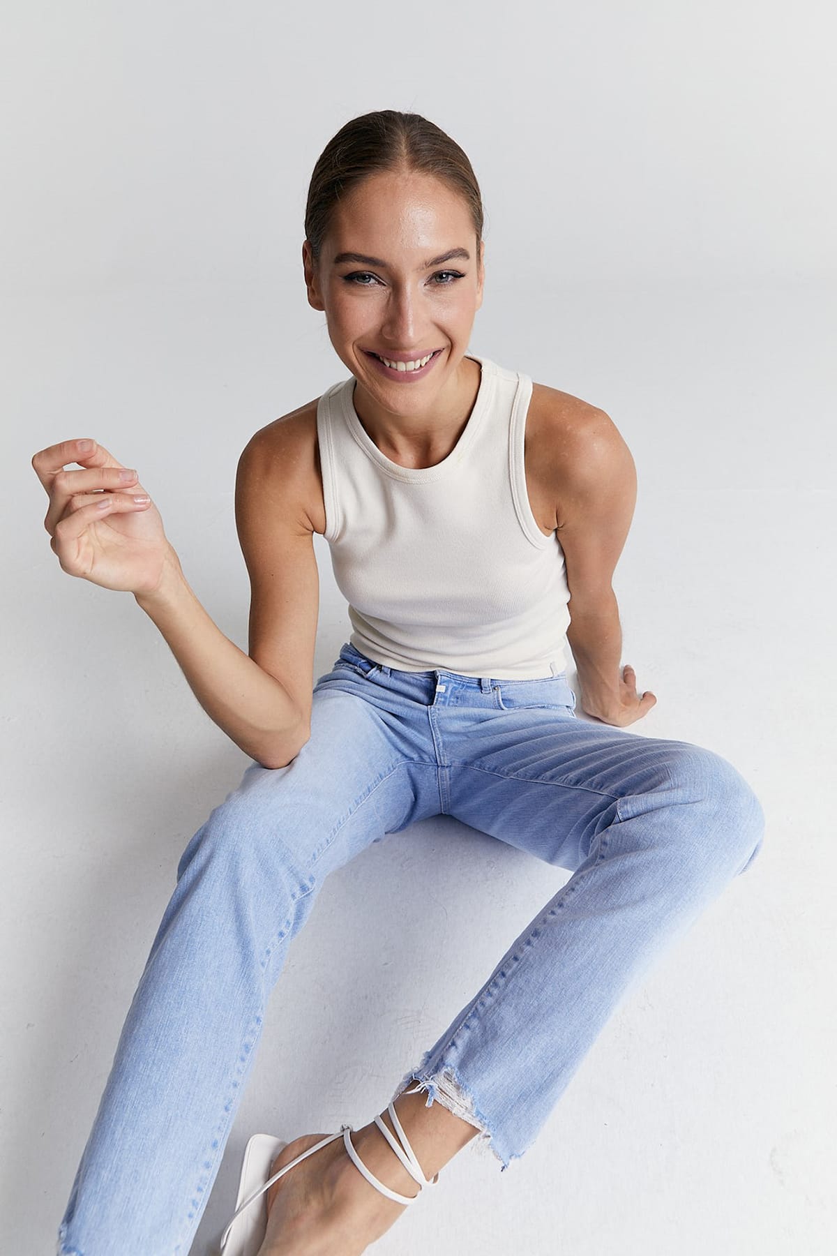Top Liv Off White Top C.O.J - Cup of Joe Denim 