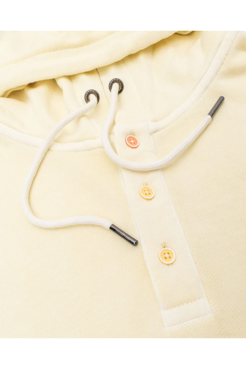 Gelb ausgewaschener Kapuzenpullover Lemon Sweatshirt Colours&Sons 