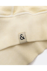 Gelb ausgewaschener Kapuzenpullover Lemon Sweatshirt Colours&Sons 