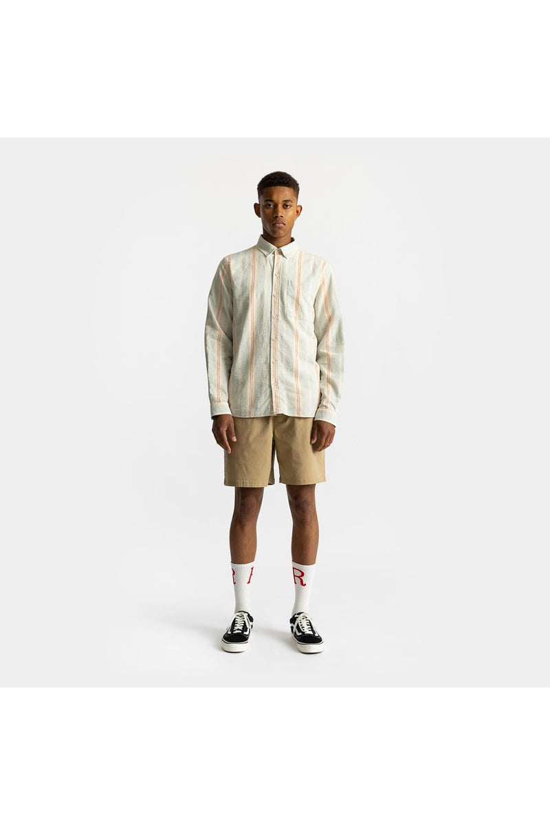 Hemd Leichtes, gestreiftes Hemd Lightblue Hemd RVLT Revolution 