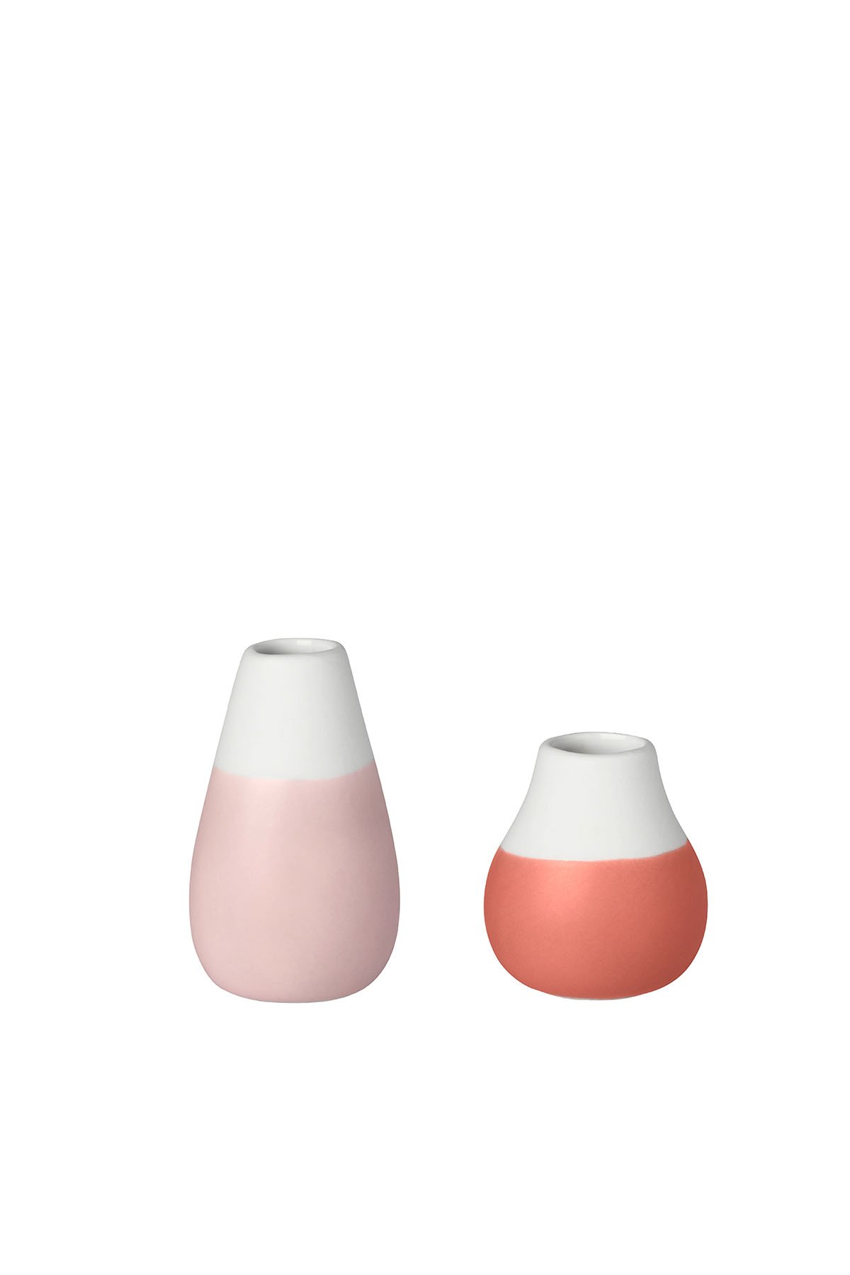 Mini Pastelvasen Set aus 4 Vasen Pudertöne Vasen Räder 