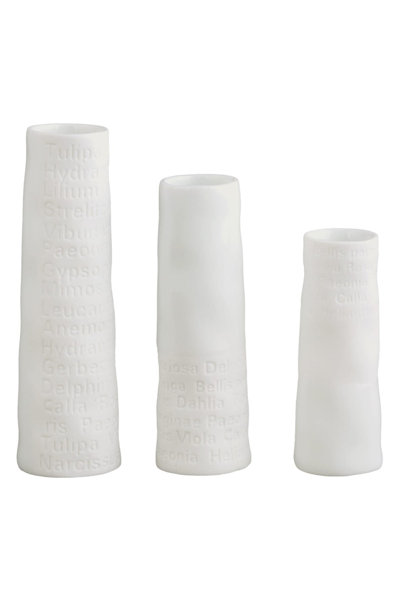 Minivasen Raumpoesie Set aus 3 Vasen Vasen Räder 