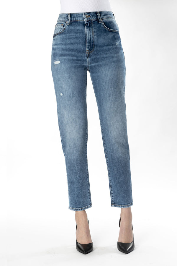 MOM Jeans Relaxed Fit - Lynn - Blue Vintage Jeans C.O.J - Cup of Joe Denim 