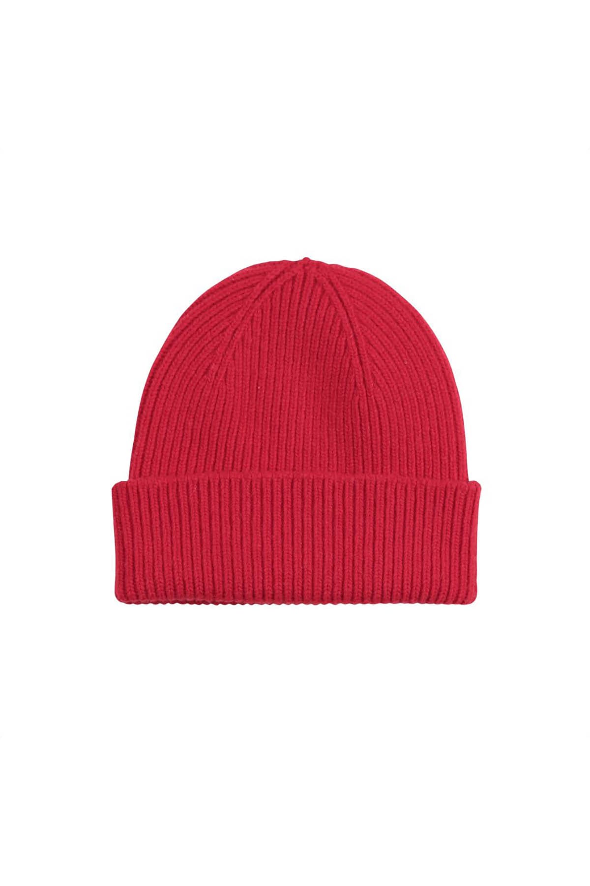Mütze Merino Wool Beanie Scarlet Red Mütze Colorful Standard 