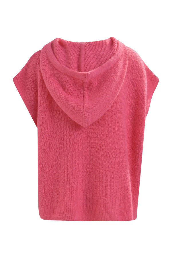 Pullover Sleeveless pullover with hood soft pink Pullover Milano 