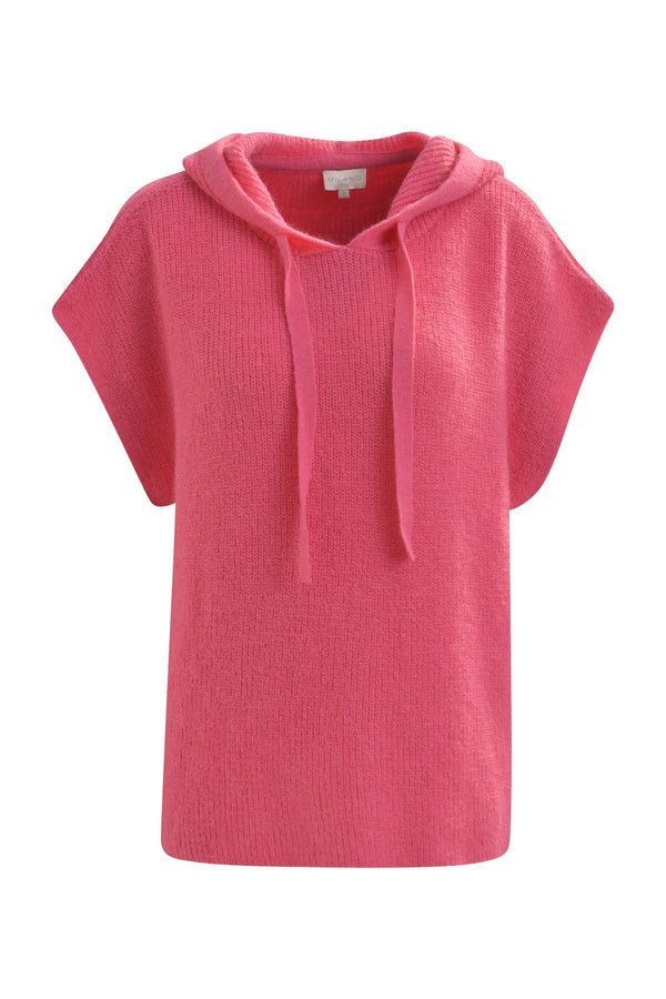 Pullover Sleeveless pullover with hood soft pink Pullover Milano 