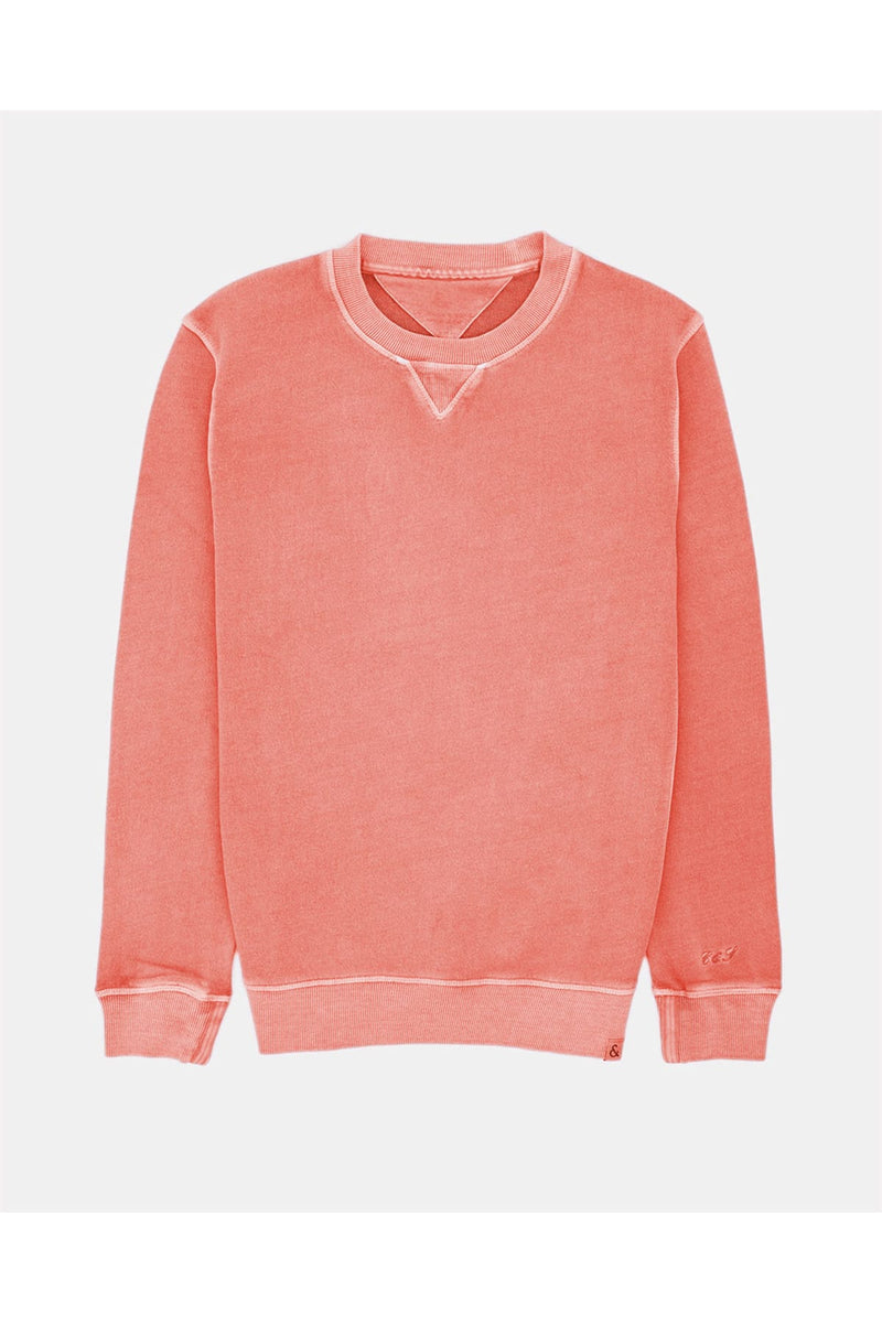 Rosa ausgewaschener Pullover Shrimp Sweatshirt Colours&Sons 