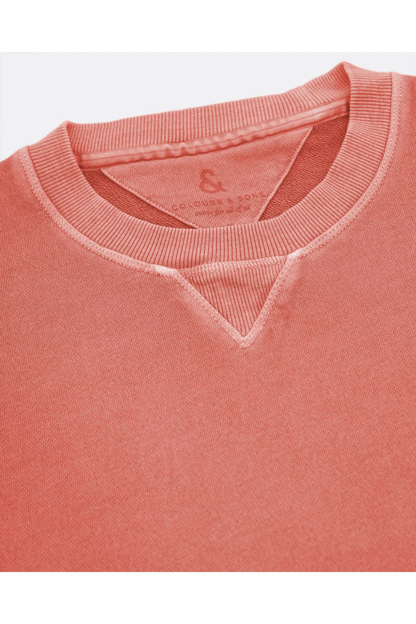 Rosa ausgewaschener Pullover Shrimp Sweatshirt Colours&Sons 