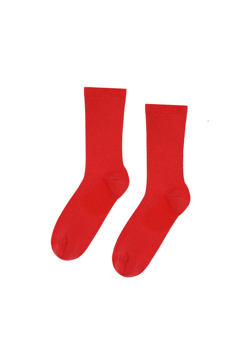 Socken Women Classic Organic Sock Scarlet Red Socken Colorful Standard 