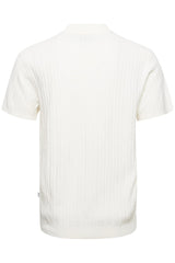 T-Shirt CFKarl polo SS knit Ecru T-Shirt Casual Friday 