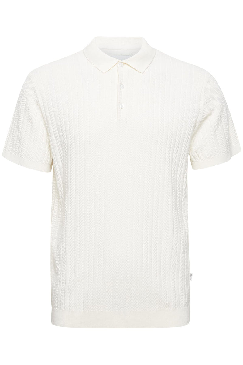 T-Shirt CFKarl polo SS knit Ecru T-Shirt Casual Friday 