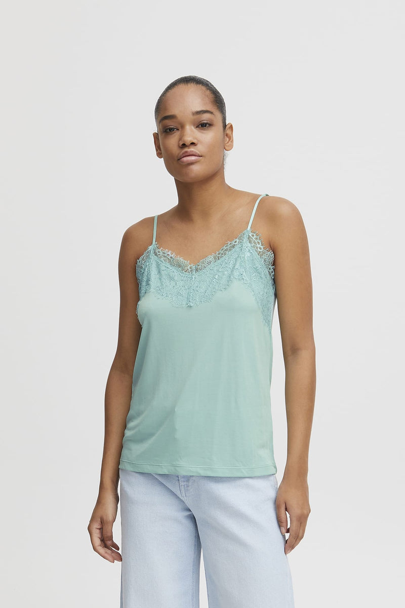 Top IHLIKE TO2 Eggshell Blue Top ICHI 